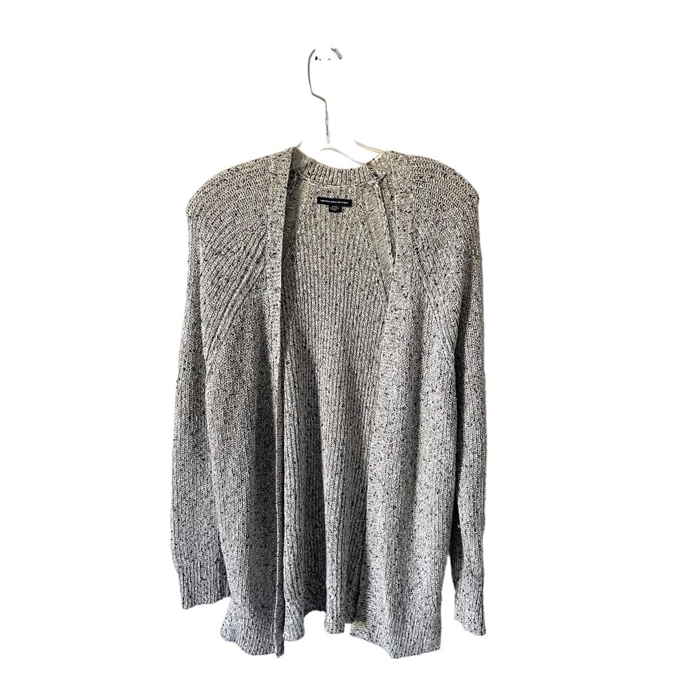 American Eagle Outfitters Rope Long Cardigan Sweater Black White Size Medium